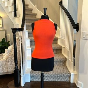 NWT J. Crew Orange Boat Neck Tank